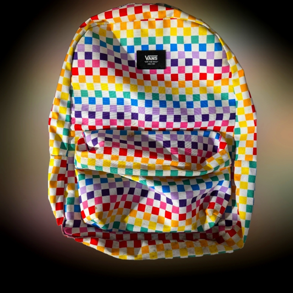 Vans large backpack rainbow colors